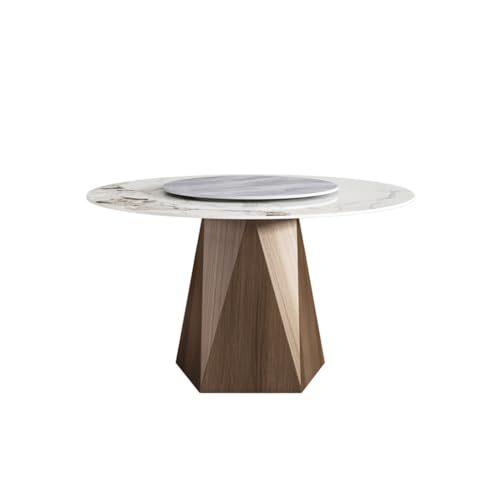 ULTRAWAVE Eettafel Nordic Leisteen Eettafel Ronde Tafel Draaitafel Eenvoudige Ronde Thuis Eettafel Ronde Salontafel Discussietafel Keukentafels (Size : S:120 * 75cm)