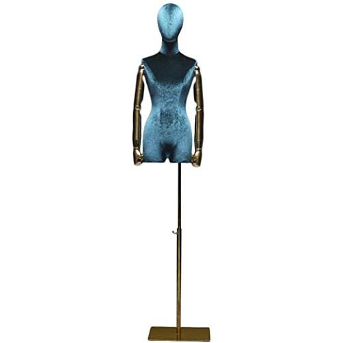 ZERAPH Professionele Kleermakers Dummy Model Kleermakers Dummy Met Armen Kleermaker Dummy Met Standaard Retro Kleermakers Dummy (Kleur: Donkerblauw)