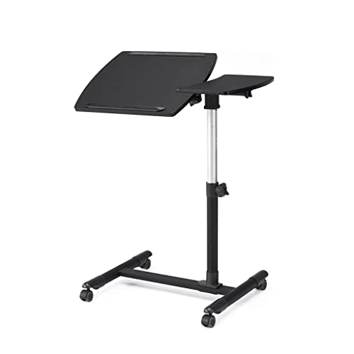 GeRRiT Medische bedtafels Verplaatsbare bedtafel Mobiele laptoptafel Tafel met wielen Verstelbare hoogte voor nachtkastje Bedtafel voor kantoor Staand bureau