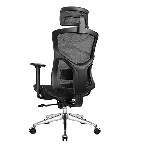 JINMUXUAN Bureaustoel Bureaustoel Ergonomische bureaustoel Ergonomische mesh Executive Lounge Chair Kantoormeubilair Mobiele bureaustoel (zwart, één maat) Beauty Comes