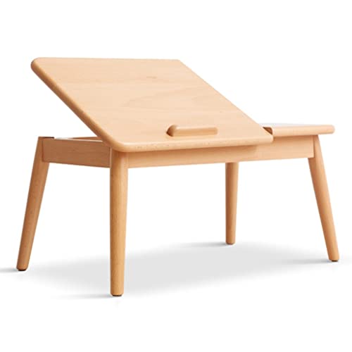 GZSLKSCD Japanse salontafel, massief houten lage tafel om op de grond te zitten, eettafel tatami tafel altaar vloertafel, hoogte/hoekverstelling (E 62 x 35 x 30 cm)