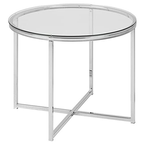 AC Design Furniture Hoektafel Gurli, B: 55 x D: 55 x H: 45 cm, Zilver