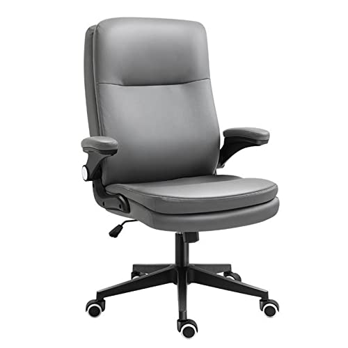 AQQWWER Stoel voor bureau Game chair computer office chair notebook computer game chair with leisure wheels (Color : Grey)