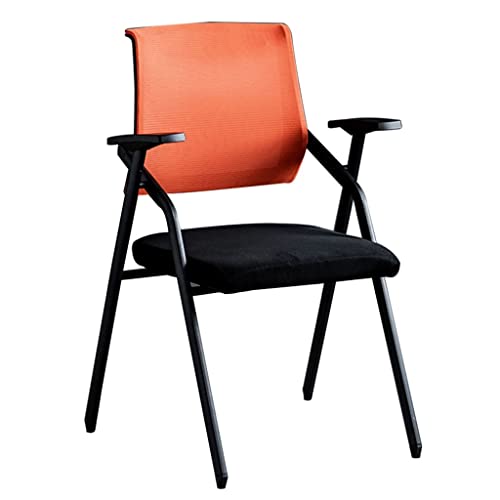 ALEjon "Levendige oranje klapstoel: ideaal voor kantoor, vergaderingen en meer (afmetingen: 49 * 57 * 86 cm)