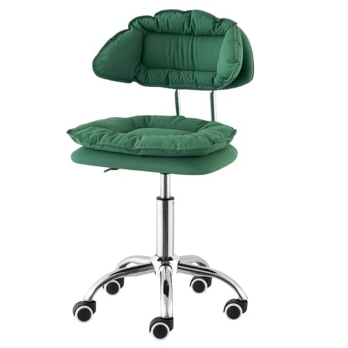 Renmi Moderne Barstoel Barstoellift met wielen Kruk Hoge kruk Kassierbarkruk Moderne eenvoudige barstoel Thuisbarstoel Barstoel (Color : Green, Size : C)