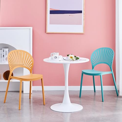 DIHRVTHC Kantoorreceptie Ronde Tafel Kantoor Receptie Ronde Tafel, Onderhandelingstafel En Stoelen Set,Zakelijke Onderhandelingstafel En Stoel Combinatie,studeerkamer, Tuin, Balkon, Eettafel (Color : White-