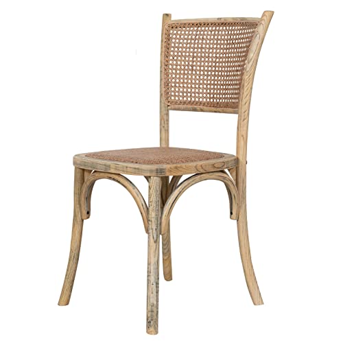 Biscottini Thonet Eetkamerstoelen, L45,5 x PR42,5 x H89,5 eiken, keukenstoelen, shabby-eetkamerstoelen, keukenstoelen, hout, woonkamerstoelen