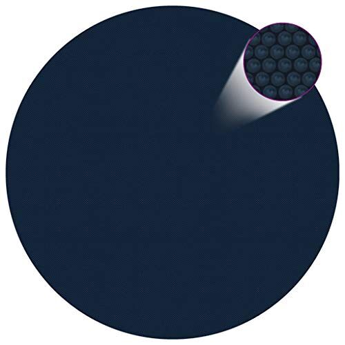 RAUGAJ Home Hardware Bedrijven Drijvende PE Solar Pool Film 250 cm Zwart en Blauw