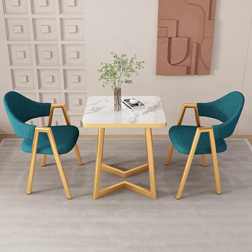 DIHRVTHC Kantoortafel- En Stoelenset Zakelijke Eettafel, Onderhandelingstafel Verkoop Kantoor Winkels Vergaderingen, Café Balkon Kledingwinkel Kantoor Bioscoop Moderne Eenvoud (Color : W-06, Size : 60cm)