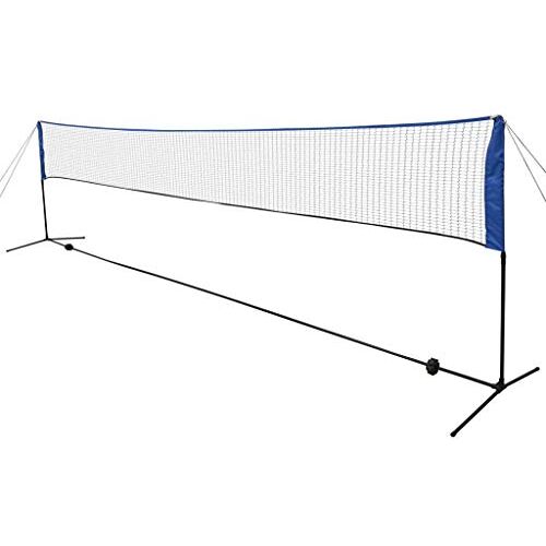 TALCUS Buitenrecreatie, Buitenspellen, Badminton, Badmintonnetten, Badmintonnet met Shuttles 600x155 cm