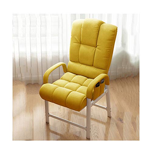 Lan Xin-JP Bureaustoel, Ergonomische bureaustoel Bureaustoel Ergonomische bureaustoel for thuis, hoge rugleuning, moderne verstelbare hoek (Color : Yellow)