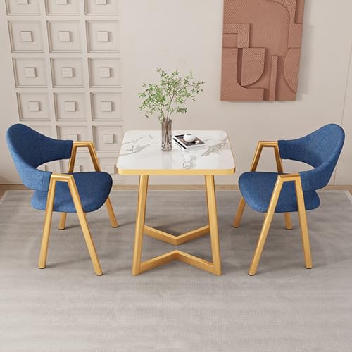 DIHRVTHC Kantoortafel- En Stoelenset Zakelijke Eettafel, Onderhandelingstafel Verkoop Kantoor Winkels Vergaderingen, Café Balkon Kledingwinkel Kantoor Bioscoop Moderne Eenvoud (Color : W-05, Size : 70cm)