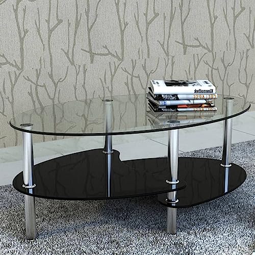 TEKEET Mooie Tafels Accent Tafels Salontafels-Salontafel Zwart