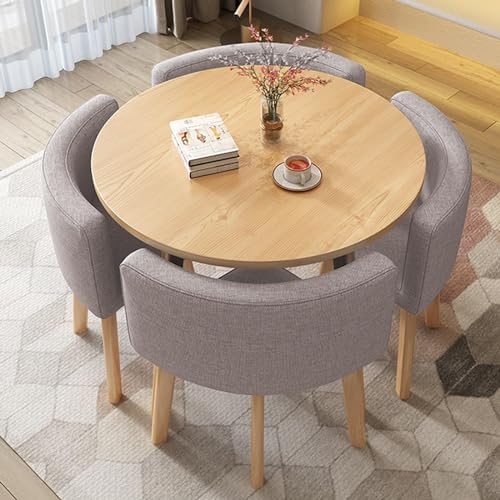 FFHYX Salontafel Conferentieruimte Tafel, Ronde Onderhandelingsreceptie Tafels en Stoelen Combinatie, Vrije Tafel En Stoel Set Thee Winkel Koffie Shop Dessertwinkel Onderhandelingsruimte Receptie Kamer