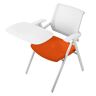 ALEjon Orange Mesh Guest Reception Stack Chairs Stijlvolle en ruimtebesparende fauteuils voor conferenties en trainingssessies (maat: 50 * 44 * 84cm)