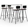 DCRAF Leuke Leuke Sets Keuken & Eetkamer Leuke Sets-5 Stuk Bar Set Wit