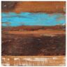 RAUGAJ Tafelblad 80x80x (1,5-1,6) cm massief hout teruggewonnen, artikelmateriaal: massief teruggewonnen hout met een gemengde kleurafwerking