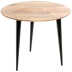 Haku Möbel Tumaco - Massief acaciahouten ronde bijzettafel - Salontafel Haku Möbel Tumaco - Massief acaciahouten ronde bijzettafel - Salontafel