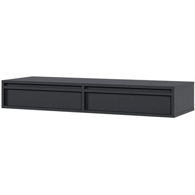 SELSEY Kaptafel met opbergruimte, 110 cm, zwart Make-uptafel SELSEY Kaptafel met opbergruimte, 110 cm, zwart Make-uptafel