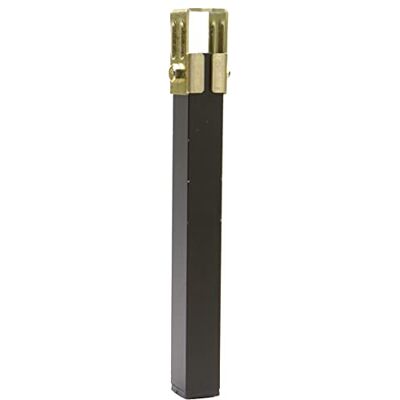 Amig Vierkante metalen poot voor bedframe Staal met zwarte afwerking en gouden klem Afmetingen: 270 x 30 x 30 mm Draagvermogen 30 kg per poot Stevig en eenvoudig te installeren Amig Vierkante metalen poot voor bedframe Staal met zwarte afwerking en gouden klem Afmetingen: 270 x 30 x 30 mm Draagvermogen 30 kg per poot Stevig en eenvoudig te installeren
