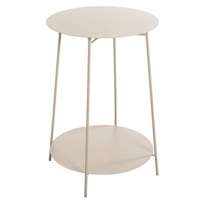 HAKU Bijzettafel rond kasjmiergrijs metaal ronde sofatafel klein Maat: H 60 cm x Ø 45 cm, Stijl: Modern HAKU Bijzettafel rond kasjmiergrijs metaal ronde sofatafel klein Maat: H 60 cm x Ø 45 cm, Stijl: Modern
