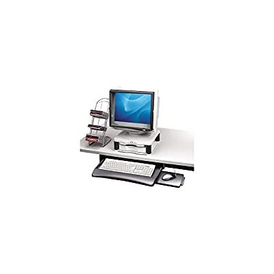 Fellowes Toetsenbordlade uittrekbaar, voor montage onder het bureau, in hoogte verstelbaar, met muisplank, grijs Fellowes Toetsenbordlade uittrekbaar, voor montage onder het bureau, in hoogte verstelbaar, met muisplank, grijs