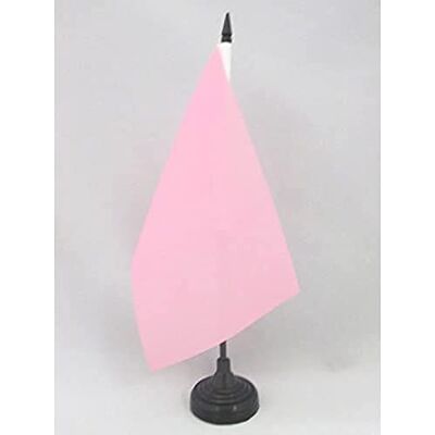 AZ FLAG Plain Pink Table Flag 5'' x 8'' Pink Solid color Office Flag 100% Polyester 21 x 14 cm Mini Desk Flag with 10'' Pole and Black Plastic Base AZ FLAG Plain Pink Table Flag 5'' x 8'' Pink Solid color Office Flag 100% Polyester 21 x 14 cm Mini Desk Flag with 10'' Pole and Black Plastic Base