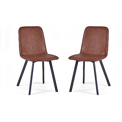 Julian Bowen set van 2 Goya stoelen antiekbruin Julian Bowen set van 2 Goya stoelen antiekbruin