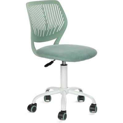 FurnitureR Kleurrijke bureaustoel, modern verstelbaar design, computerstoel, draaibare armloze stoel, kinderkamer, thuiskantoor Task Chair, Morandi stof aqua FurnitureR Kleurrijke bureaustoel, modern verstelbaar design, computerstoel, draaibare armloze stoel, kinderkamer, thuiskantoor Task Chair, Morandi stof aqua