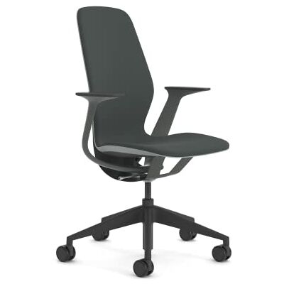 Steelcase SILQ Chair, metaal, platina solid/merel/peper Steelcase SILQ Chair, metaal, platina solid/merel/peper
