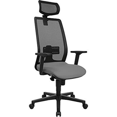 Topstar stoel, lichtgrijs, één maat Made in Germany, ergonomisch, draaistoel, bureaustoel, in hoogte verstelbaar, geteste veiligheid volgens GS-Intertek Topstar stoel, lichtgrijs, één maat Made in Germany, ergonomisch, draaistoel, bureaustoel, in hoogte verstelbaar, geteste veiligheid volgens GS-Intertek