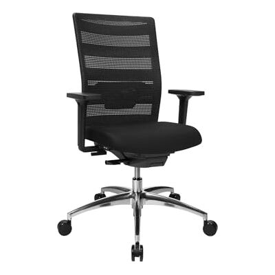 Topstar Airwork Alu incl. in hoogte verstelbare armleuning zwart Topstar Airwork Alu incl. in hoogte verstelbare armleuning zwart