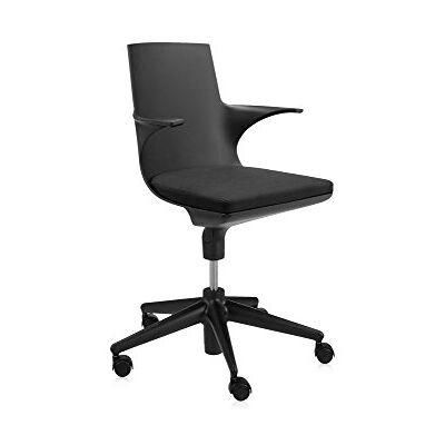 Kartell Spoon eetstoelen, bamboe, zwart, 57 x 83,5 x 57 cm Kartell Spoon eetstoelen, bamboe, zwart, 57 x 83,5 x 57 cm