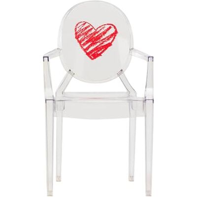 Kartell Lou Lou Ghost kinderstoel, hartdesign, 37 x 39 x 63 cm Kartell Lou Lou Ghost kinderstoel, hartdesign, 37 x 39 x 63 cm