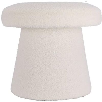 WELL HOME MOBILIARIO & DECORACIÓN Well Home paddenstoelkruk, voetensteun, wit, Ø 43 x 38 cm WELL HOME MOBILIARIO & DECORACIÓN Well Home paddenstoelkruk, voetensteun, wit, Ø 43 x 38 cm