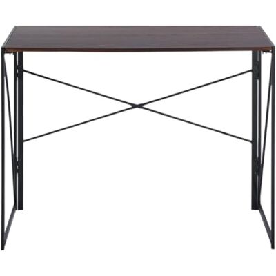 FurnitureR Computer Workstations, Small Space opvouwbaar bureau, MDF & metalen frame, draagbaar laptopbureau voor thuiskantoor, schrijftafel voor woonkamer, slaapkamer, slaapzaal, 100 x 50 x 75,5 cm FurnitureR Computer Workstations, Small Space opvouwbaar bureau, MDF & metalen frame, draagbaar laptopbureau voor thuiskantoor, schrijftafel voor woonkamer, slaapkamer, slaapzaal, 100 x 50 x 75,5 cm