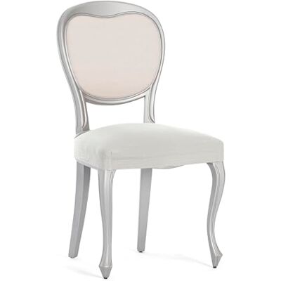Eysa Set van 2 bi-elastische stoelhoezen zonder rugleuning, natuurlijke kleuren, design Harlem Eysa Set van 2 bi-elastische stoelhoezen zonder rugleuning, natuurlijke kleuren, design Harlem