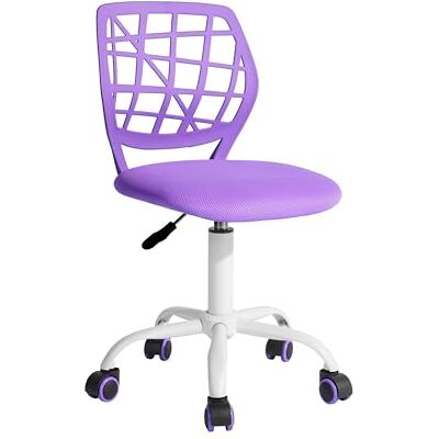 FurnitureR Eetkamerdraaistoel, 1 x keukenstoel, gestoffeerde stoel, draaistoel, comfortabele stoel met wielen, rugleuning, armloze stoel voor eetkamer, woonkamer, paars FurnitureR Eetkamerdraaistoel, 1 x keukenstoel, gestoffeerde stoel, draaistoel, comfortabele stoel met wielen, rugleuning, armloze stoel voor eetkamer, woonkamer, paars