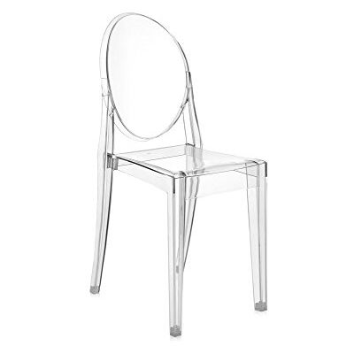Kartell Victoria Ghost Kristallen Stoelen, 4 Stuk Kartell Victoria Ghost Kristallen Stoelen, 4 Stuk