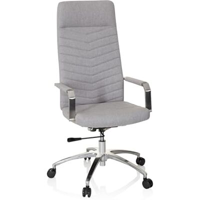 hjh OFFICE 670966 Bureaustoel SARANTO Plus Stof lichtgrijs moderne bureaustoel met hoge rugleuning hjh OFFICE 670966 Bureaustoel SARANTO Plus Stof lichtgrijs moderne bureaustoel met hoge rugleuning