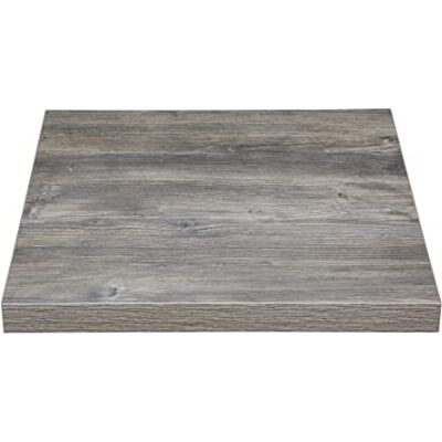 Bolero Voorgeboorde vierkante melamine tafelblad essenhout 700mm Bolero Voorgeboorde vierkante melamine tafelblad essenhout 700mm