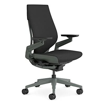 Steelcase Gesture Ergonomische, in hoogte verstelbare bureaustoel met verstelbare lendensteun en armleuningen, comfortabele bekleding in zwarte stof Steelcase Gesture Ergonomische, in hoogte verstelbare bureaustoel met verstelbare lendensteun en armleuningen, comfortabele bekleding in zwarte stof
