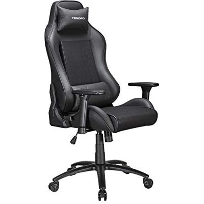 Tesoro Gaming stoel, zwart, 85 x 69 x 36 cm Tesoro Gaming stoel, zwart, 85 x 69 x 36 cm