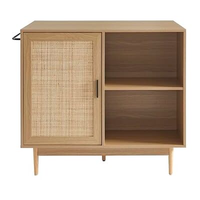 BAÏTA Ilot Central Amana Rotan eiken en rieten 100 cm BAÏTA Ilot Central Amana Rotan eiken en rieten 100 cm