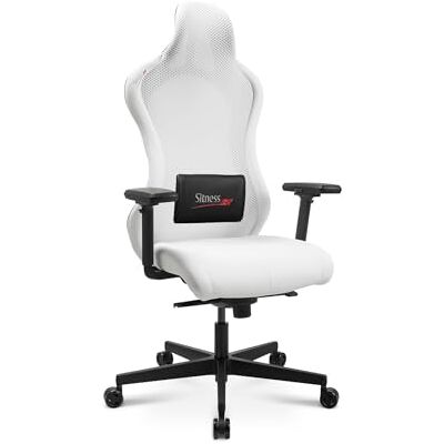 Topstar Sitness RS Sport Plus Continentale Bureaustoel, gamestoel, kunstleer, incl. armleuningen, wit/wit, met lendenkussen Topstar Sitness RS Sport Plus Continentale Bureaustoel, gamestoel, kunstleer, incl. armleuningen, wit/wit, met lendenkussen