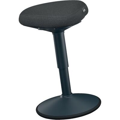 Leitz Ergo Active Zit Kruk met Uniek kussen met Dual Density Foam, In Hoogte Verstelbaar van 47 naar 64cm, 100% Post Consumer Gerecycled Zitvlak, Draagkracht tot 110kg, Ergo, Donkergrijs, 65440089 Leitz Ergo Active Zit Kruk met Uniek kussen met Dual Density Foam, In Hoogte Verstelbaar van 47 naar 64cm, 100% Post Consumer Gerecycled Zitvlak, Draagkracht tot 110kg, Ergo, Donkergrijs, 65440089
