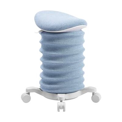 Topstar Sitness Papyrus Dynamische kruk, 4D met wielen, AGR-gecertificeerd, lichtblauw, ergonomische bureaukruk, in hoogte verstelbaar, versterkt de rug, ontlast de tussenwervelschijven Topstar Sitness Papyrus Dynamische kruk, 4D met wielen, AGR-gecertificeerd, lichtblauw, ergonomische bureaukruk, in hoogte verstelbaar, versterkt de rug, ontlast de tussenwervelschijven
