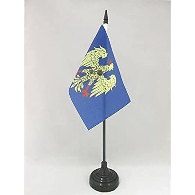 AZ FLAG Friuli-Venezia Giulia Tafelvlag 15x10 cm Italië Italiaanse Regio Bureauvlag 15 x 10 cm Zwarte plastic stok en voet AZ FLAG Friuli-Venezia Giulia Tafelvlag 15x10 cm Italië Italiaanse Regio Bureauvlag 15 x 10 cm Zwarte plastic stok en voet