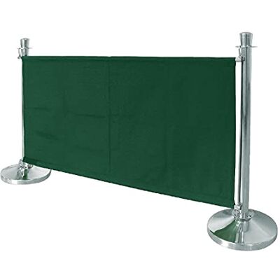 Bolero barrière, afmetingen: 700(H) x 1430(W) x 20(D)mm, 100% polyester, BS5852 brandvertragende stof, inclusief bevestigingsaccessoires, barrièrepalen worden apart verkocht, CG222 Bolero barrière, afmetingen: 700(H) x 1430(W) x 20(D)mm, 100% polyester, BS5852 brandvertragende stof, inclusief bevestigingsaccessoires, barrièrepalen worden apart verkocht, CG222