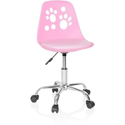 hjh OFFICE 742004 kinderdraaistoel Fancy I kunstleer roze meegroeiende draaistoel in peppe design hjh OFFICE 742004 kinderdraaistoel Fancy I kunstleer roze meegroeiende draaistoel in peppe design